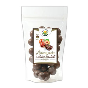 Salvia Paradise Lieskové jadrá v mliečnej čokoláde 150 g + 2 mesiace na vrátenie tovaru