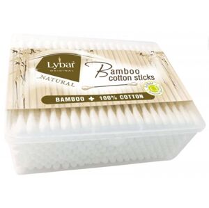Lybar Original Natural Bamboo vatové tyčinky v hranatej krabičke 200 ks