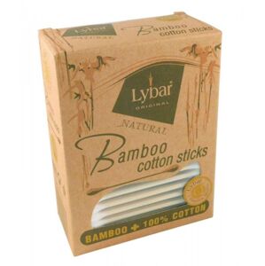 Lybar Original Natural Bamboo vatové tyčinky v papierovej krabičke 200 ks