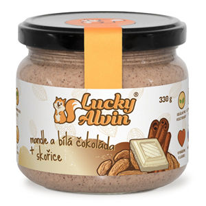 Lucky Alvin Mandle + biela čokoláda + škorica krém 330 g