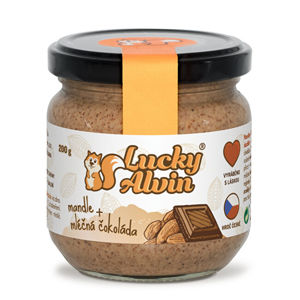 Lucky Alvin Mandle + mliečna čokoláda krém 200 g -ZĽAVA - KRÁTKA EXPIRÁCIA 10.12.2021