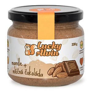 Lucky Alvin Mandle + mliečna čokoláda 330 g -ZĽAVA - KRÁTKA EXPIRÁCIA 12.3.2021