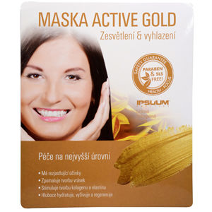 Ipsuum Prestige Maska Active Gold - hydrogelová látková -ZĽAVA - porušený papierový obal