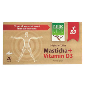 Mastic Life Masticha + vitamín D3 20 kapslí