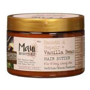 MAUI MAUI vyhladzujúce maslo na kučeravé vlasy + Vanilkové struky 340 g