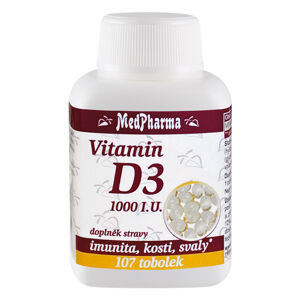 MedPharma Vitamin D3 1000 IU 107 kapsúl