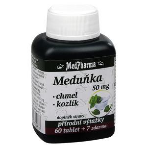 MedPharma Medovka 50 mg + chmeľ + valeriána 60 tbl. + 7 tbl. ZADARMO
