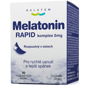 SALUTEM Pharma Melatonín Rapid komplex 5 mg 30 tabliet - ZĽAVA - bez krabičky