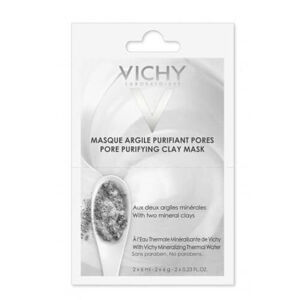 Vichy Minerálne čistiaca ílová pleťová maska (Pore Purifying Clay Mask) 2 x 6 ml