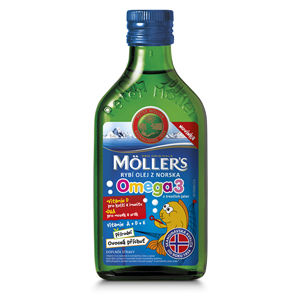 Möller´s Möller`s rybí olej z tresčej pečene z Nórska s prírodnou ovocnou príchuťou 250 ml - ZĽAVA - poškodená etiketa