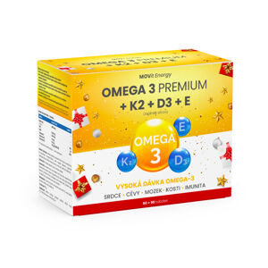 MOVit Energy Omega 3 Premium + K2 + D3 + E 90+90 kapsúl