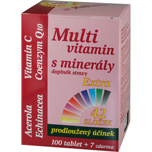 MedPharma Multivitamín s minerálmi + extra C 107 tablet - ZĽAVA - poškodená krabička