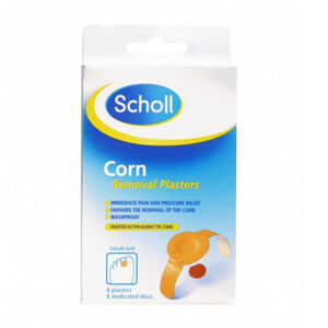 Scholl Náplasť na odstránenie kurích ôk (Corn Removal Plasters) 8 + 8 ks