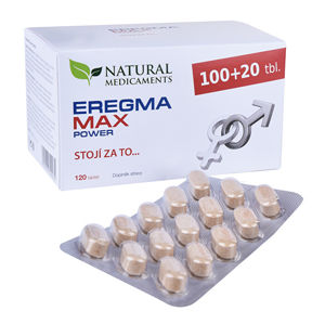 Natural Medicaments Eregma MAX power 100 tbl. + 20 tbl. ZD ARMA -ZĽAVA - poškodená krabička