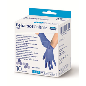 Peha-soft Nitrilové bez latexové rukavice 10 ks S
