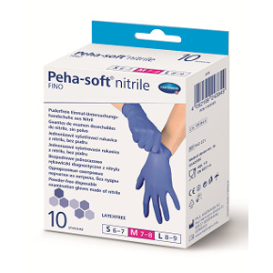 Peha-soft Nitrilové bez latexové rukavice 10 ks M