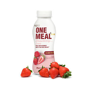 NUPO ONE MEAL + PRIME hotový nápoj Strawberry Love 372 g -ZĽAVA - KRÁTKA EXPIRÁCIA 21.10.2021