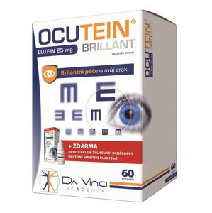 Simply You OCUTEIN Brillant Lutein 25 mg 60 tob. + Ocutein® Sensitive zvlhčujúce očné kvapky 15 ml ZD ARMA - ZĽAVA - POŠKODENÁ ŠKATUĽA