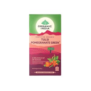 Organic India Tulsi so zeleným čajom a granátovým jablkom 25 sáčkov BIO