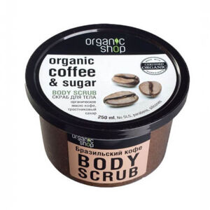 Organic Shop Kávový telový peeling Organic ( Coffee & Sugar Body Scrub) 250 ml