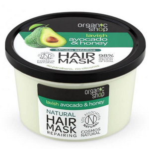 Organic Shop Regeneračná maska na vlasy Avokádo & Med ( Repair ing Hair Mask) 250 ml
