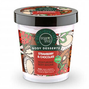 Organic Shop Tělová pena Body Desserts Strawberry & Chocolate (Moisturizing Body Mousse) 450 ml