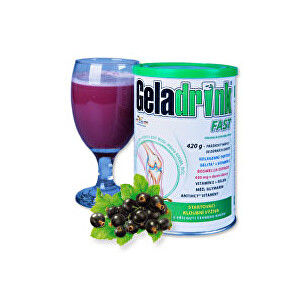 Geladrink GELADRINK FAST - černý rybíz, nápoj - 420 g