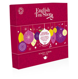 English Tea Shop Papierová kolekcia 96 pyramídových vrecúšok - Kolekcia vianočný zima Kolekce červené ozdoby