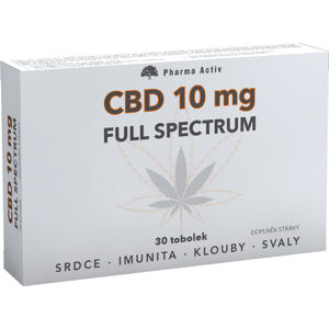 Pharma Activ CBD 10 mg Full Spectrum 30 kapsúl