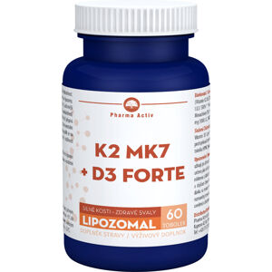 Pharma Activ Lipozomálna K2 MK7 + D3 Forte 60 kapsúl