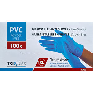 Pharma Activ Rukavice nitril/vinyl modré bez pudru XL jedn. 100 ks
