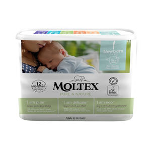 Moltex Pure & Nature Plenky Moltex Pure & Nature Newborn 2-4 kg (22 ks)