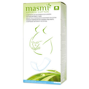 MASMA Pôrodníckej (materské) vložky z prírodnej bavlny MASMA 10 ks