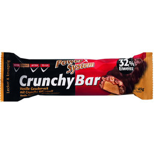 Power System Crunchy Bar 32% Vanilla with Crunchy Caramel 45 g -ZĽAVA - KRÁTKA EXPIRÁCIA 31.12.2020