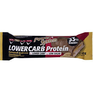 Power System LOWER CARB Protein Bar 33% Caramel Peanut 45 g
