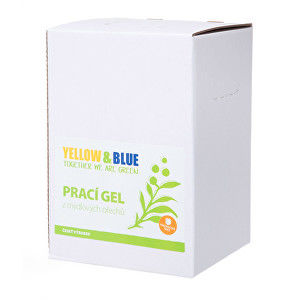 Yellow & Blue Prací gél z mydlových orechov s pomarančovou silicou 5 l