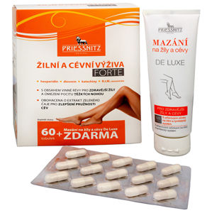 Simply You Priessnitz Žilová a cievna výživa Forte 60 tob. + PRIESSNITZ® Žily a cievy Medical 125 ml ZD ARMA