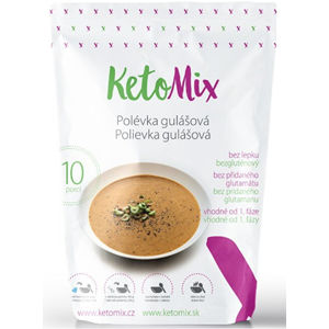 KetoMix Proteínová polievka 300 g (10 porcií) - gulášová -ZĽAVA - KRÁTKA EXPIRÁCIA 3.12.2020