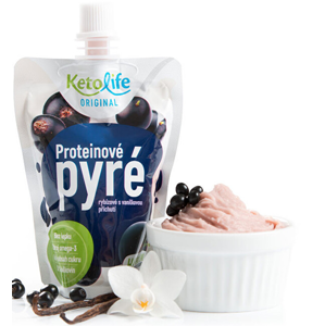 KetoLife Proteínové pyré - Ríbezľové s vanilkovou príchuťou 100 g
