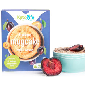 KetoLife Proteínový mugcake - Mak a slivky 5 x 35 g