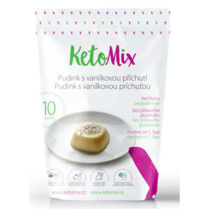 KetoMix Proteínový puding s vanilkovou príchuťou - 300 g (10 porcií)