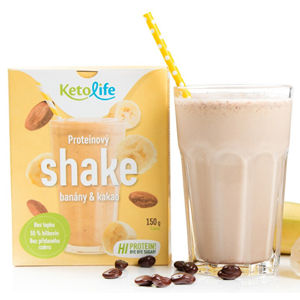KetoLife Proteínový shake - Banány a kakao 5 x 30 g