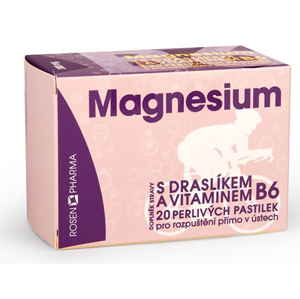 ROSENPHARMA Rosen Magnesium 300 mg perlivé pastilky 20 ks