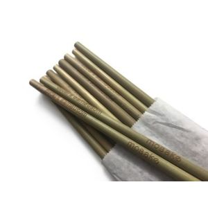 Mobake Sada nebalených bambusových slamiek (10 ks)