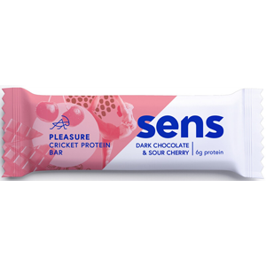 SENS SENS Pleasure Protein tyčinka s cvrčky múkou - Tmavá čokoláda & Višňa 40 g