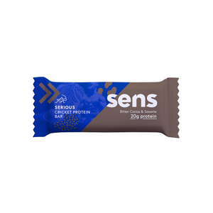 SENS SENS Serious Protein tyčinka s cvrčky múkou - Horké kakao & Sezam 60 g