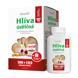Simply You Imunit Hliva ustricová 800 mg s rakytníkovým olejom a echinaceou 100 + 100 tob. + Vitamín C 30 tbl.