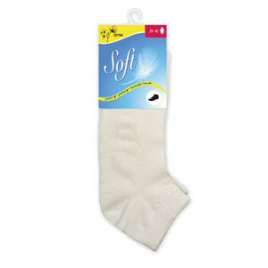 Soft Dámske ponožky so zdravotným lemom nízke - biele 39 - 42