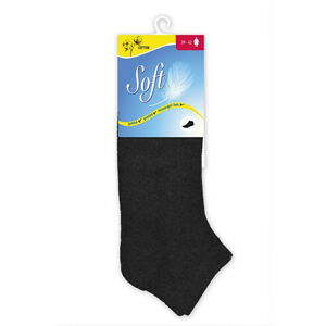 Soft Dámske ponožky so zdravotným lemom nízke - čierne 39 - 42