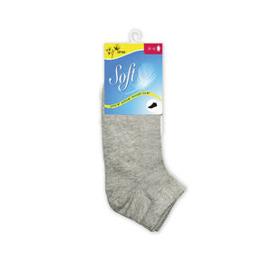 Soft Dámske ponožky so zdravotným lemom nízke - šedé 35 - 38